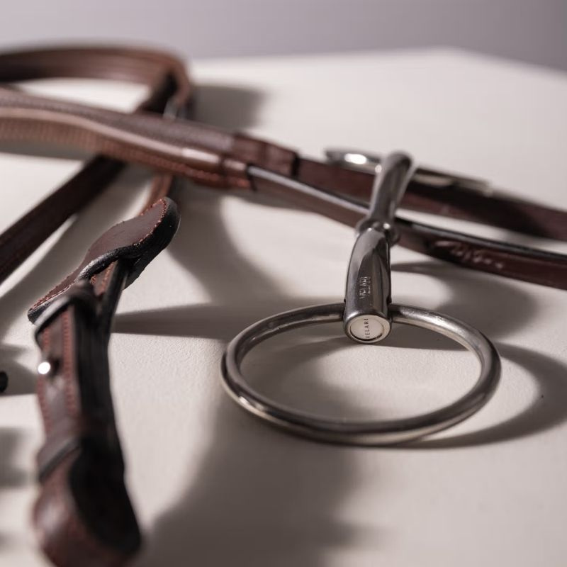 Wędzidło pojedynczo łamane kółkowe Stainless Steel 16mm