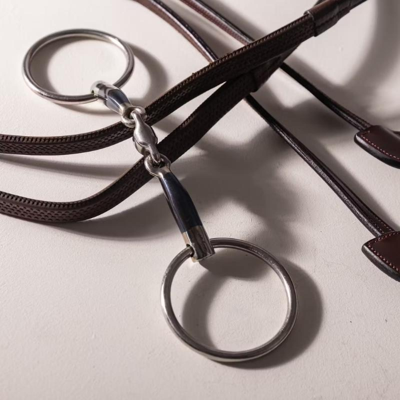 Wędzidło podwójnie łamane kółkowe Sweet Iron 14mm