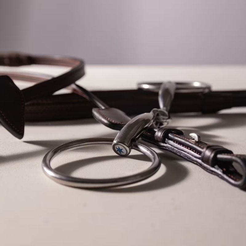 Wędzidło podwójnie łamane kółkowe Stainless Steel 14mm