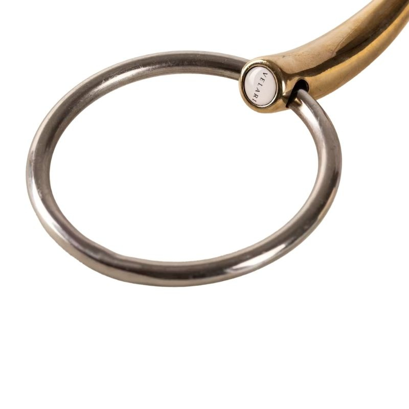 Wędzidło podwójnie łamane kółkowe Sweet Copper 16mm