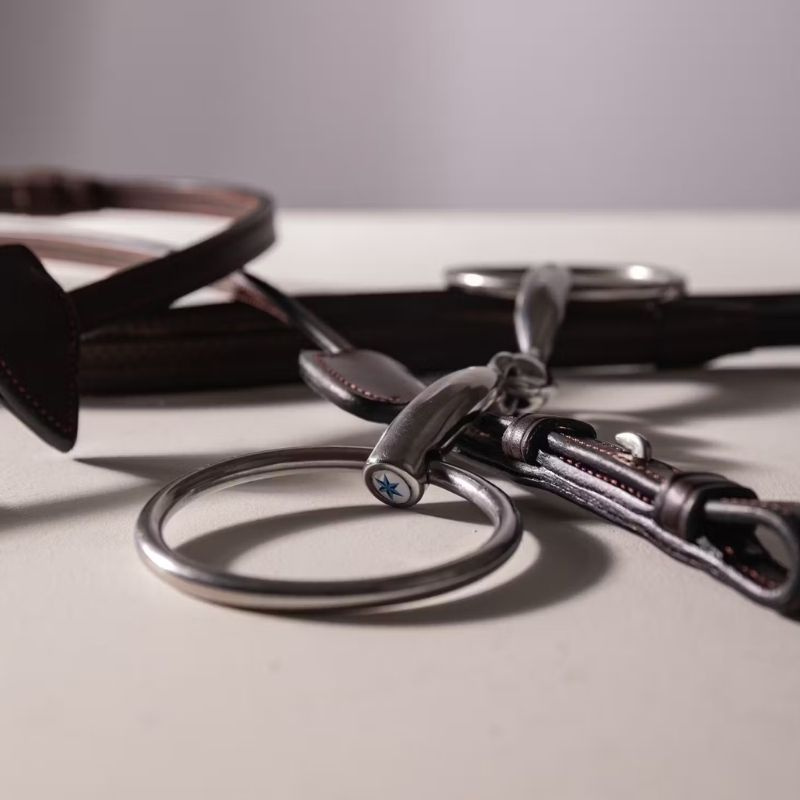 Wędzidło podwójnie łamane kółkowe Stainless Steel 16mm