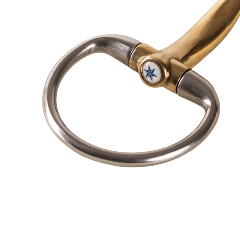 Wędzidło oliwkowe pojedynczo łamane Sweet Copper 16mm