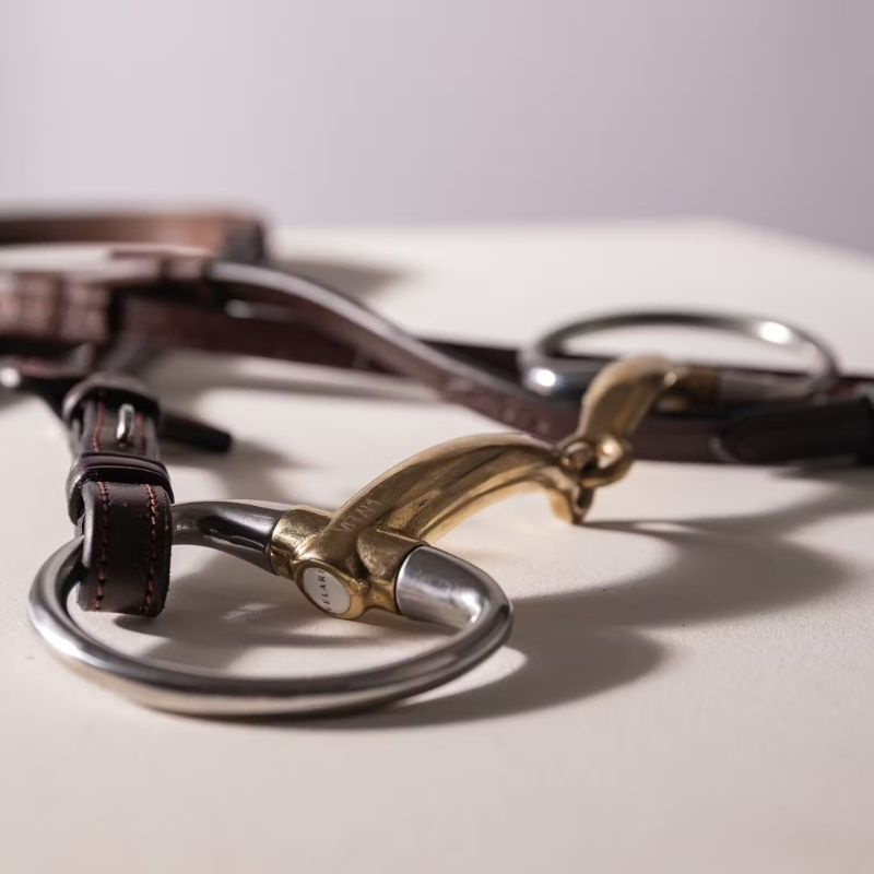 Wędzidło oliwkowe pojedynczo łamane Sweet Copper 16mm