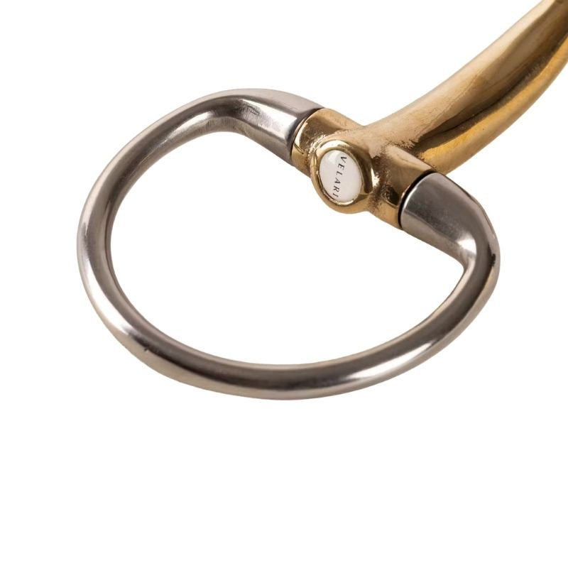 Wędzidło oliwkowe podwójnie łamane Sweet Copper 14mm