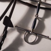 Wędzidło z wąsami pojedynczo łamane Sweet Iron 16mm Wędzidło z wąsami pojedynczo łamane Sweet Iron 16mm