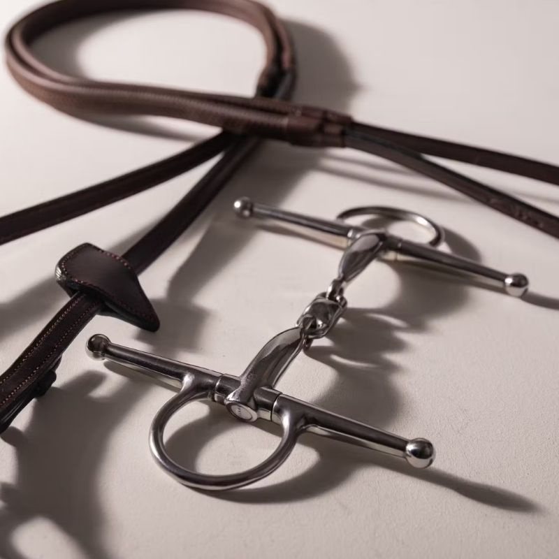 Wędzidło z wąsami podwójnie łamane Stainless Steel 16mm