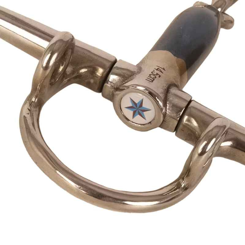 Wędzidło Gag z wąsami pojedynczo łamane Sweet Iron 16mm