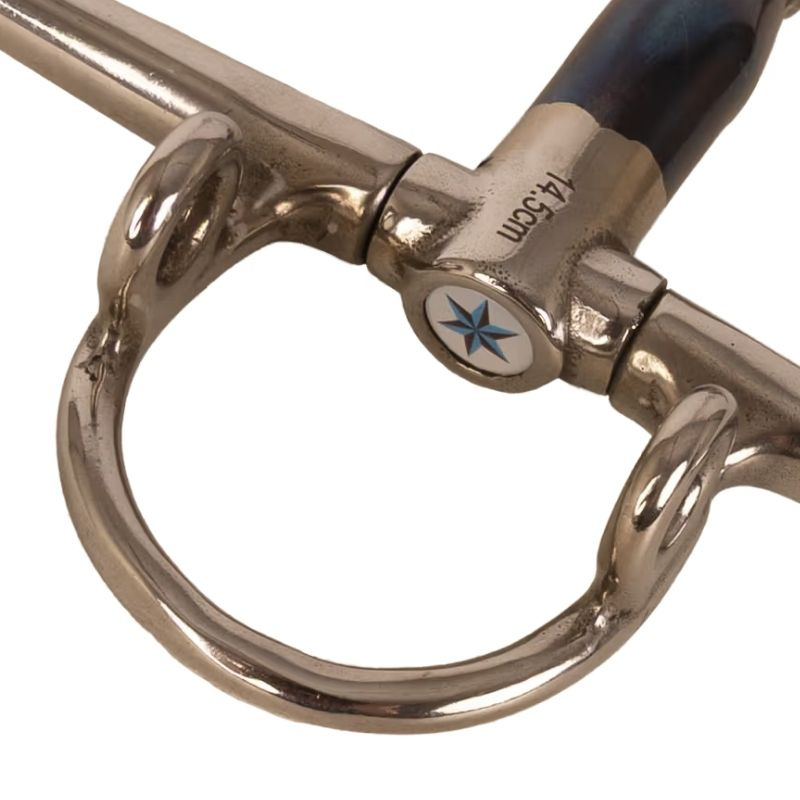 Wędzidło Gag z wąsami podwójnie łamane Sweet Iron 16mm