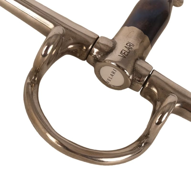 Wędzidło Gag z wąsami podwójnie łamane Sweet Iron 16mm