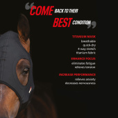 Maska uspokajająca Titanium bez uszu czarna