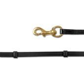 Wodze islandzkie Snap Hook Czarne/Mosiądz Wodze islandzkie Snap Hook Czarne/Mosiądz