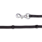 Wodze islandzkie Snap Hook Czarne/Srebrne Wodze islandzkie Snap Hook Czarne/Srebrne