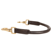 Rączka do siodła Okrągło Szyta Chocolate/Złote okucia Rączka do siodła Okrągło Szyta Chocolate/Złote okucia