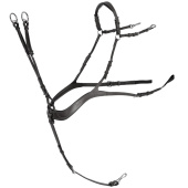 Napierśnik Anatomiczny z wytokiem Czarny/Srebrne okucia Napierśnik Anatomiczny z wytokiem Czarny/Srebrne okucia