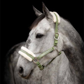 Kantar z futerkiem Oliwkowa zieleń/Natural Kantar z futerkiem Oliwkowa zieleń/Natural