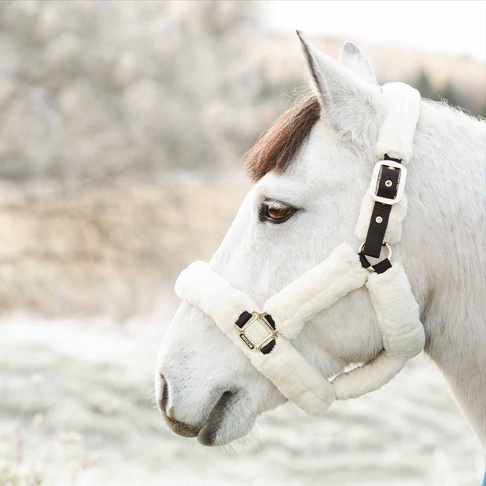 Kantar Cozy z futerkiem Czarny/Natural