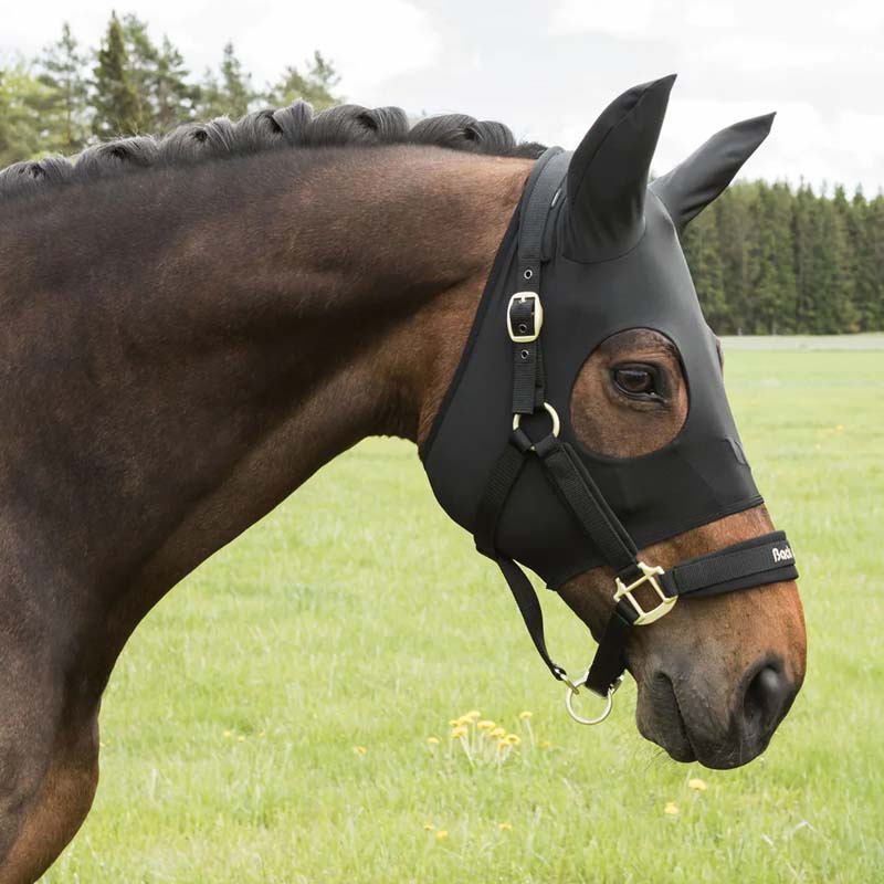 Maska uspokajająca Spirit z uszami Czarna