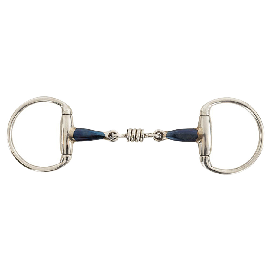 Wędzidło oliwkowe podwójnie łamane z rolkami Sweet Iron 14mm