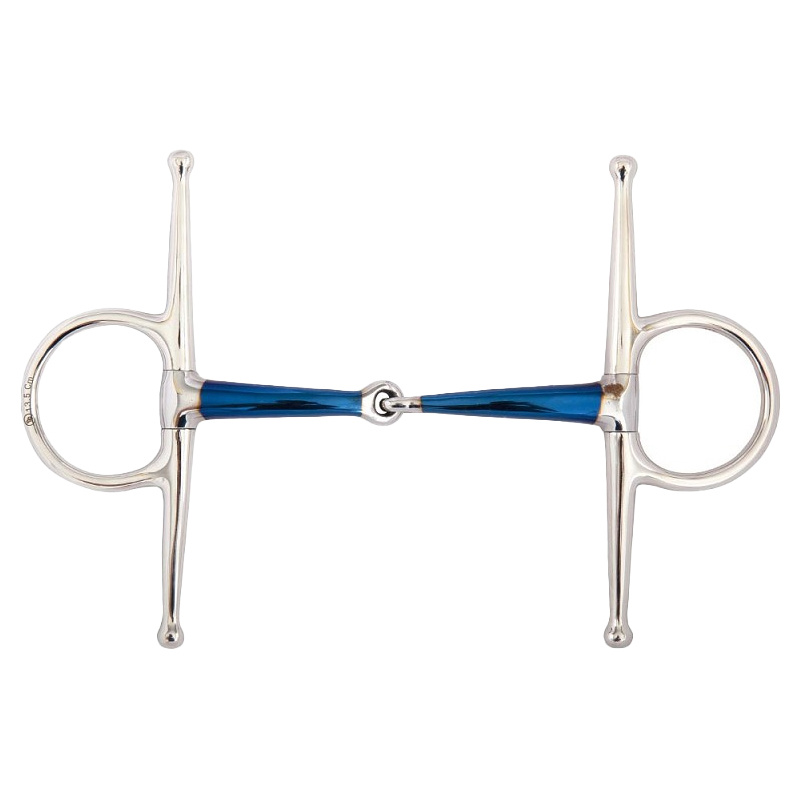 Wędzidło oliwkowe z wąsami pojedynczo łamane Sweet Iron 14mm