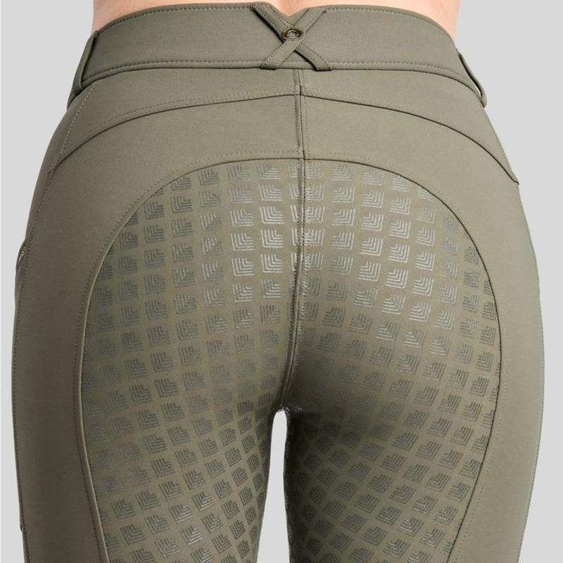 Bryczesy MoVeronica Crystaltape Full Grip Forest Green