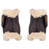 Ochraniacze skokowe tył Snuggle Synthetic Sheepskin Czarne Ochraniacze skokowe tył Snuggle Synthetic Sheepskin Czarne