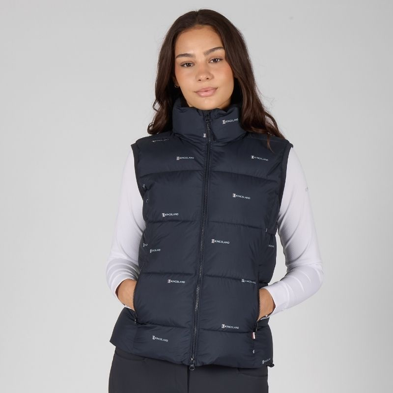 Kamizelka jeździecka Classic Insulated Granatowa