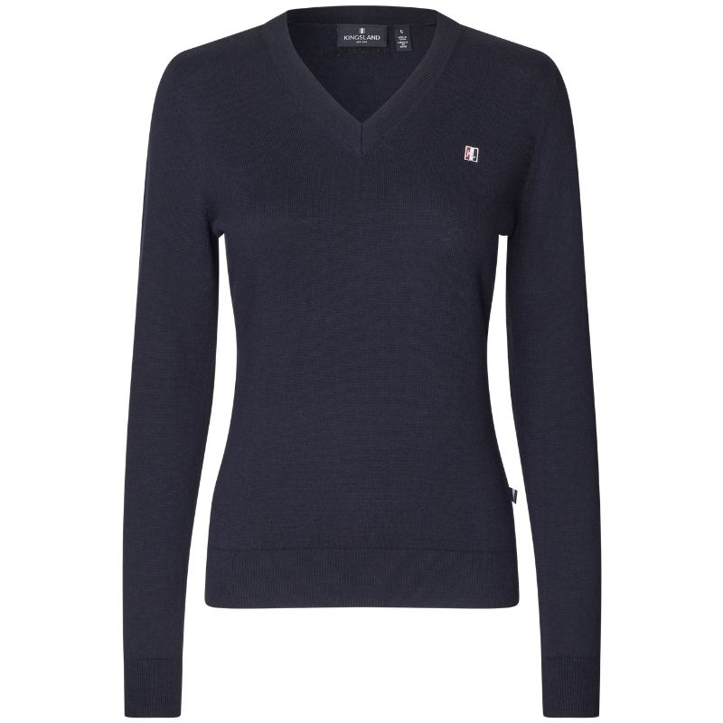 Sweter Classic V-Neck Pullover Granatowy