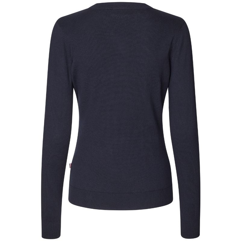Sweter Classic V-Neck Pullover Granatowy
