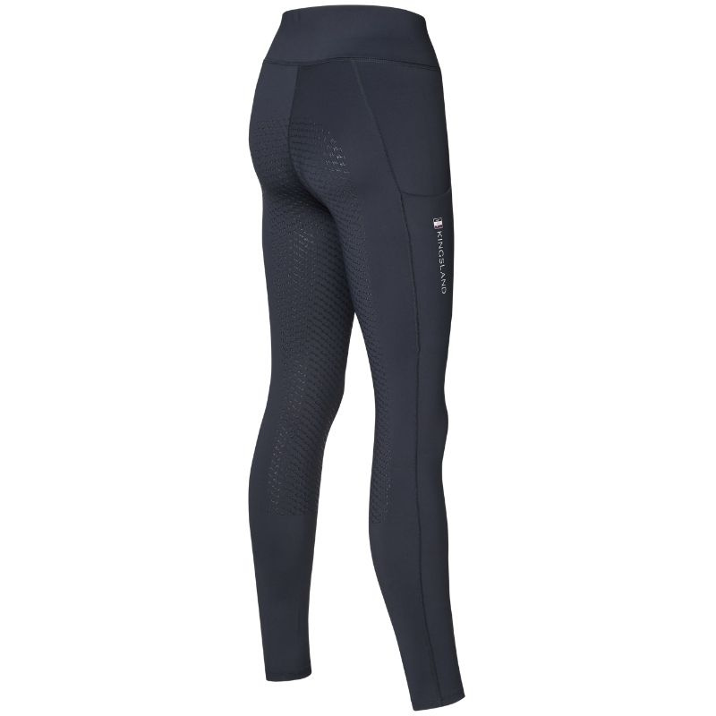 Legginsy jeździeckie Classic Full Grip Granatowe