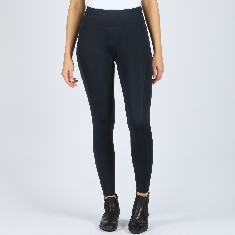 Legginsy jeździeckie Classic Full Grip Czarne