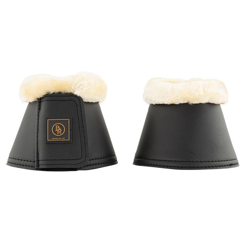 Kaloszki Majestic Synthetic Sheepskin Czarne