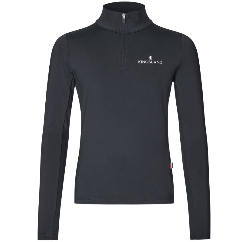 Bluzka jeździecka Dzieci/Junior Classic Training Shirt Granatowa