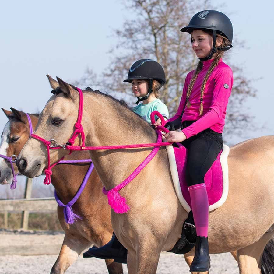 Pad do jazdy na oklep Fauxfur Różowy