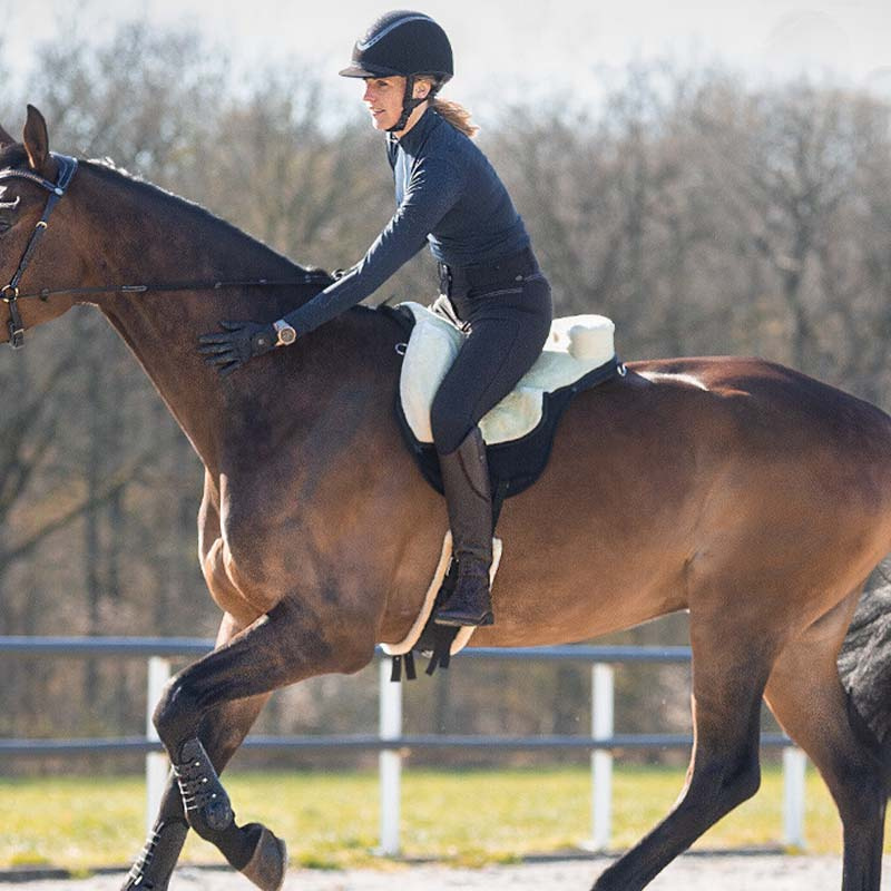 Pad do jazdy na oklep Super Soft Czarny/Naturalny