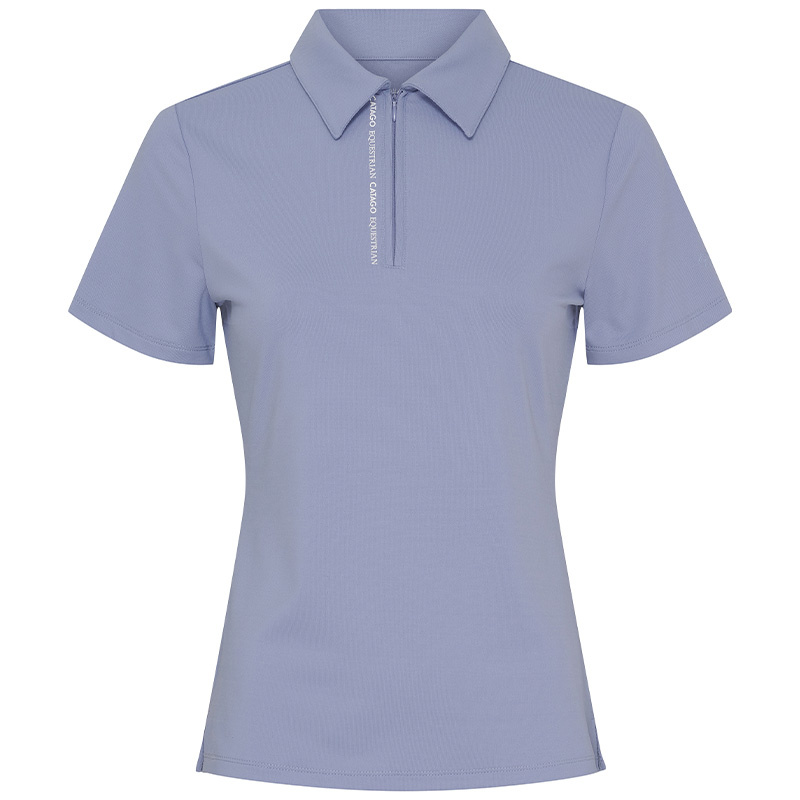 Koszulka jeździecka Nash 1/4 Zip Błękitna