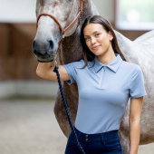 Koszulka jeździecka Nash 1/4 Zip Błękitna Koszulka jeździecka Nash 1/4 Zip Błękitna