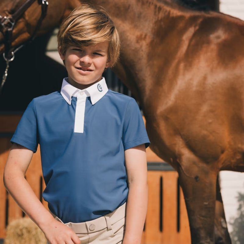 Koszula konkursowa Dziecko/Junior Boy Osaka Short Sleeve Niebieski