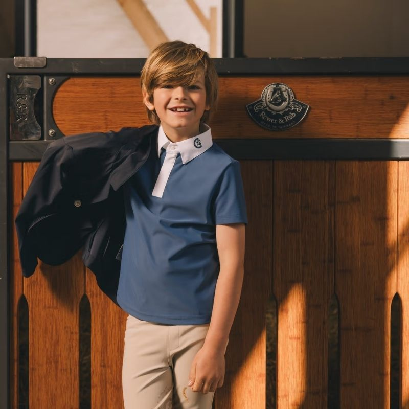 Koszula konkursowa Dziecko/Junior Boy Osaka Short Sleeve Niebieski