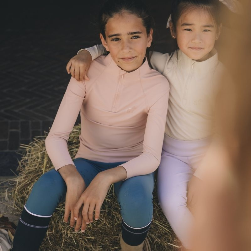 Top treningowy Dziecko/Junior Girl Madrid Long Sleeve Stary róż