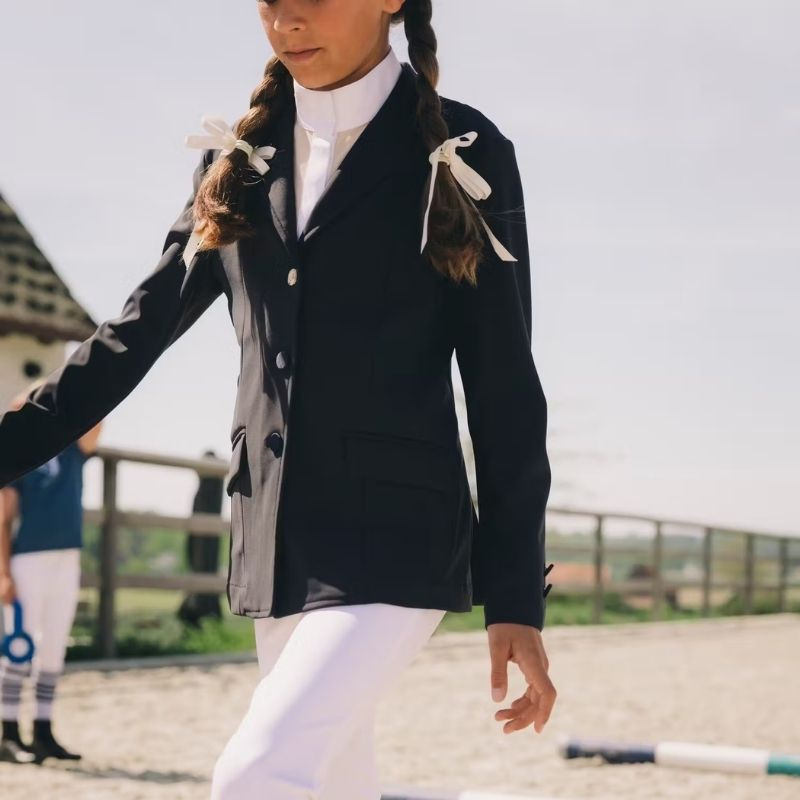 Frak konkursowy Dziecko/Junior Girls Paris Granatowy