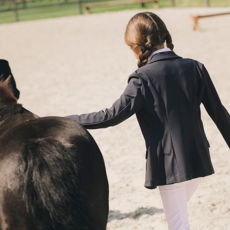 Frak konkursowy Dziecko/Junior Girls Paris Granatowy