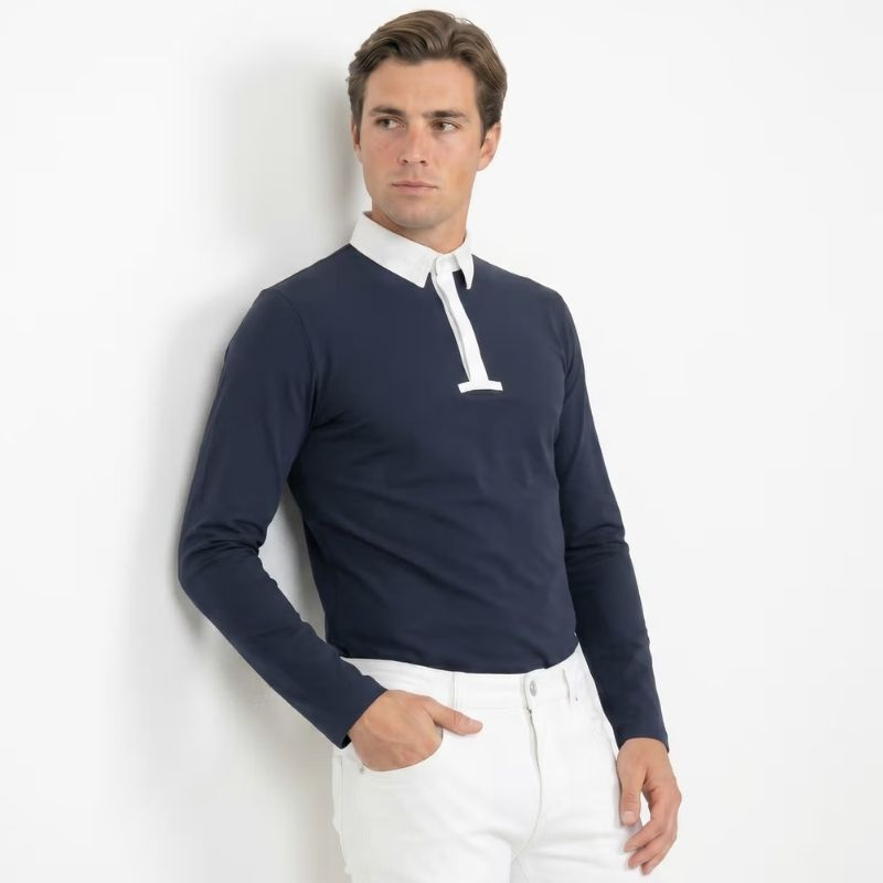 Męska koszula konkursowa Classic Long Sleeve Granatowa