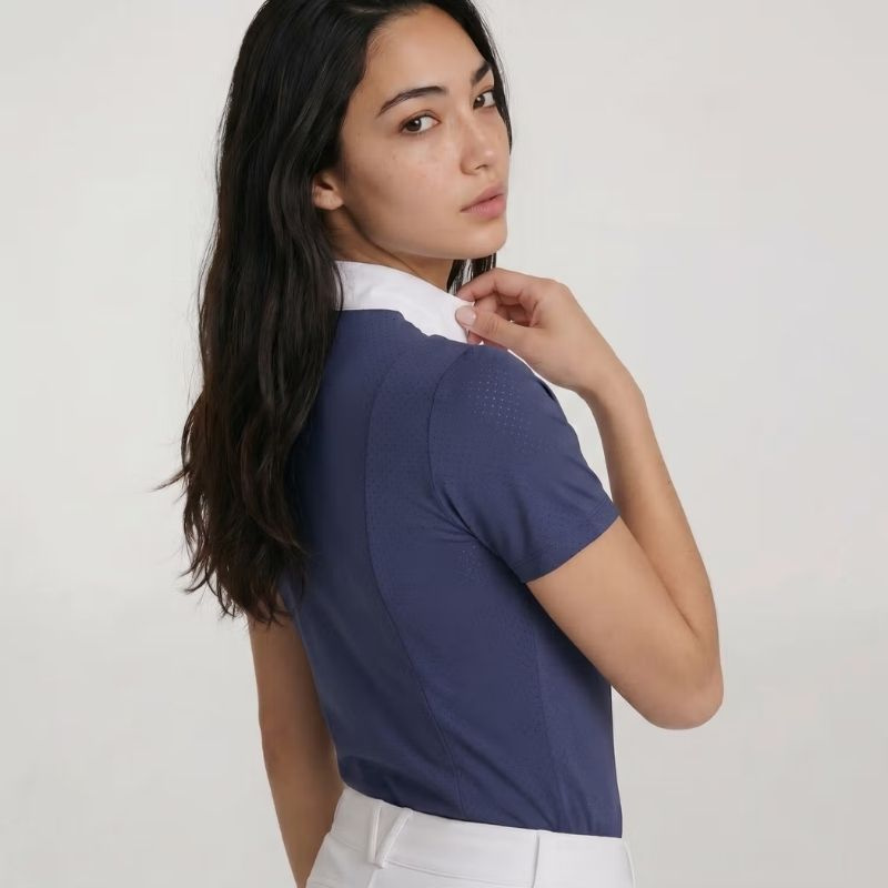Top konkursowy Heritage Air Short Sleeve Granatowy