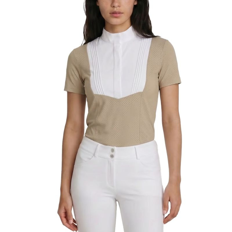 Top konkursowy Heritage Air Short Sleeve Beżowy