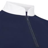 Top konkursowy Classic Glitter Zipper Short Sleeve Granatowy Top konkursowy Classic Glitter Zipper Short Sleeve Granatowy
