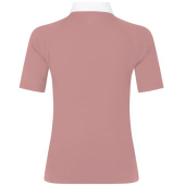 Top konkursowy Classic Glitter Zipper Short Sleeve Stary róż Top konkursowy Classic Glitter Zipper Short Sleeve Stary róż