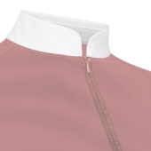 Top konkursowy Classic Glitter Zipper Short Sleeve Stary róż Top konkursowy Classic Glitter Zipper Short Sleeve Stary róż