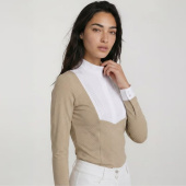 Top konkursowy Heritage Air Long Sleeve Beżowy Top konkursowy Heritage Air Long Sleeve Beżowy