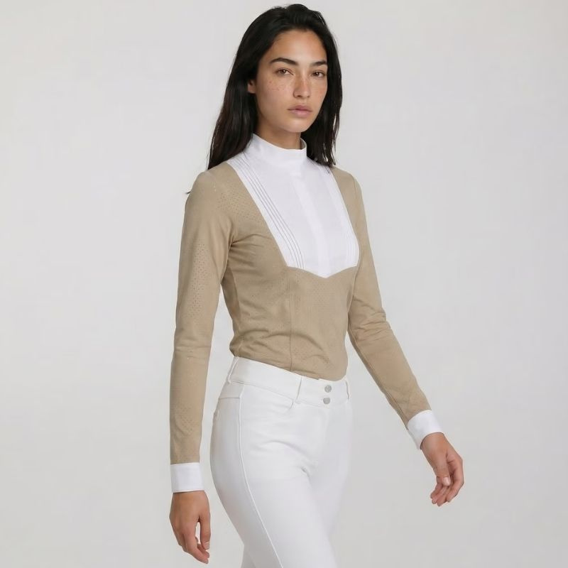Top konkursowy Heritage Air Long Sleeve Beżowy