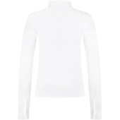 Top konkursowy Classic Glitter Zipper Long Sleeve Biały Top konkursowy Classic Glitter Zipper Long Sleeve Biały